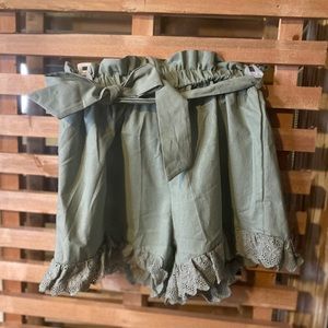 Paper bag shorts